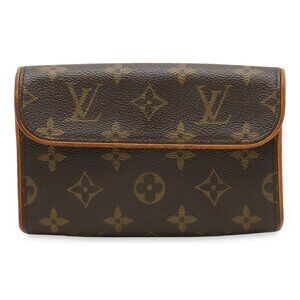 LOUIS VUITTON Brown Monogram Pochette Pouch
